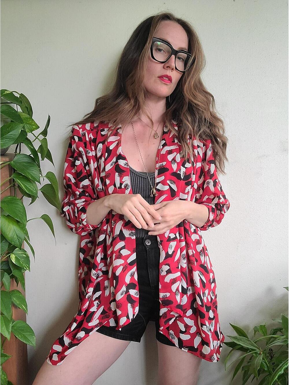 The Marjorie Hamilton Paint Splatter Blouse L